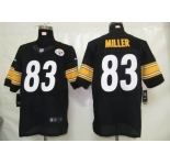 nike nfl jerseys pittsburgh steelers #83 miller black[elite]
