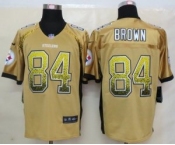 nike nfl jerseys pittsburgh steelers #84 antonio brown gold[Elite drift fashion]