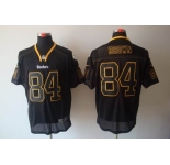 nike nfl jerseys pittsburgh steelers #84 brown black[Elite lights out]