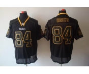 nike nfl jerseys pittsburgh steelers #84 brown black[Elite lights out]