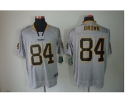 nike nfl jerseys pittsburgh steelers #84 brown grey[Elite lights out]