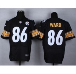 nike nfl jerseys pittsburgh steelers #86 ward black[Elite]
