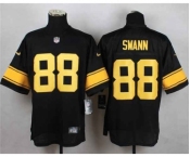 nike nfl jerseys pittsburgh steelers #88 swann black[Elite][number golden]