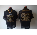 nike nfl jerseys pittsburgh steelers #92 harrison black[Elite lights out]