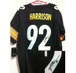 nike nfl jerseys pittsburgh steelers #92 harrison black[Elite signature]