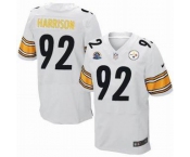 nike nfl jerseys pittsburgh steelers #92 harrison white[Elite 50th Patch]