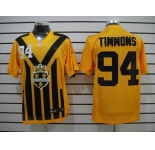 nike nfl jerseys pittsburgh steelers #94 timmons throwback yellow-black 1933