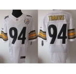 nike nfl jerseys pittsburgh steelers #94 timmons white[Elite]