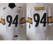 nike nfl jerseys pittsburgh steelers #94 timmons white[Elite]