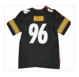 nike nfl jerseys pittsburgh steelers #96 hood black[Elite]