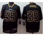 nike nfl jerseys pittsburgh steelers #99 keisel black[Elite lights out]