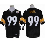nike nfl jerseys pittsburgh steelers #99 keisel black[elite]