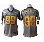 nike nfl jerseys pittsburgh steelers #99 keisel grey[Elite shadow 50th Patch]