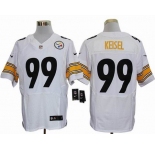 nike nfl jerseys pittsburgh steelers #99 keisel white[Elite]