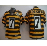 nike pittsburgh steelers #7 roethlisberger throwback yellow/black(team 80 anniversary)