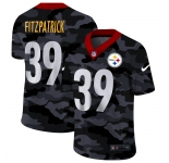 Men New Nike Pittsburgh Steelers #39 Fitzpatrick 2020 Nike Camo Salute to Service Limited Jersey