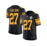 Men Nike Pittsburgh Steelers #27 Senquez Golson Black Color Rush Limited Jersey