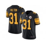 Men Nike Pittsburgh Steelers #31 Mike Hilton Limited Black Rush Vapor Untouchable NFL Jersey