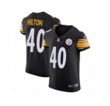 Men Nike Pittsburgh Steelers #40 Mike Hilton Black Team Color Vapor Untouchable Elite Player NFL Jersey