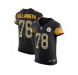 Men Nike Pittsburgh Steelers #78 Alejandro Villanueva Black Camo Vapor Untouchable Elite Player NFL Jersey