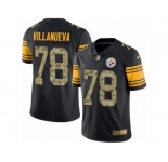 Men Nike Pittsburgh Steelers #78 Alejandro Villanueva Limited Black Camo Rush Vapor Untouchable NFL Jersey