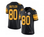 Men Nike Pittsburgh Steelers #80 Jack Butler Black Color Rush Limited Jersey