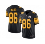 Men Nike Pittsburgh Steelers #86 Hines Ward Black Color Rush Limited Jersey