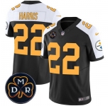Men Pittsburgh Steelers #22 Najee Harris Black F U S E DMR Patch Untouchable Limited Stitched Football Jersey