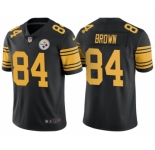 Men Pittsburgh Steelers #84 Antonio Brown Black Color Rush Limited Jersey