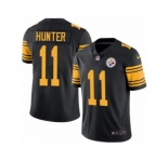 Men's Nike Pittsburgh Steelers #11 Justin Hunter Limited Black Rush NFL Jersey