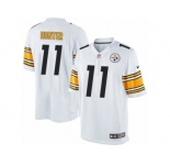 Men's Nike Pittsburgh Steelers #11 Justin Hunter Limited White NFL Jersey