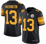Men's Nike Pittsburgh Steelers #13 James Washington Limited Black Rush Vapor Untouchable NFL Jersey