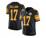 Men's Nike Pittsburgh Steelers #17 Joe Gilliam Limited Black Rush NFL Jersey