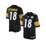 Men's Nike Pittsburgh Steelers #18 Zach Mettenberger Limited Black Team Color NFL Jersey