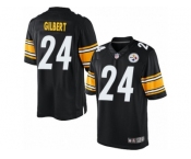 Men's Nike Pittsburgh Steelers #24 Justin Gilbert Limited Black Team Color NFL Jersey
