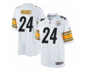 Men's Nike Pittsburgh Steelers #24 Justin Gilbert Limited White NFL Jersey