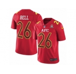 Men's Nike Pittsburgh Steelers #26 Le'Veon Bell Limited Red 2017 Pro Bowl NFL Jersey