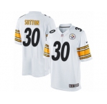 Men's Nike Pittsburgh Steelers #30 Cameron Sutton Limited White NFL Jersey