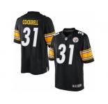 Men's Nike Pittsburgh Steelers #31 Ross Cockrell Limited Black Team Color NFL Jersey