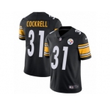 Men's Nike Pittsburgh Steelers #31 Ross Cockrell Vapor Untouchable Limited Black Team Color NFL Jersey