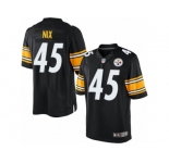 Men's Nike Pittsburgh Steelers #45 Roosevelt Nix Limited Black Team Color NFL Jersey