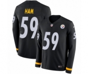Men's Nike Pittsburgh Steelers #59 Jack Ham Limited Black Therma Long Sleeve NFL Jersey