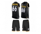 Men's Nike Pittsburgh Steelers #66 David DeCastro Limited Black Tank Top Suit NFL Jersey
