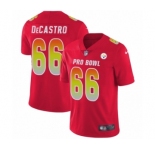 Men's Nike Pittsburgh Steelers #66 David DeCastro Limited Red AFC 2019 Pro Bowl NFL Jersey