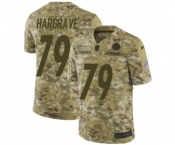 Men's Nike Pittsburgh Steelers #79 Javon Hargrave Limited Camo 2018 Salute to Service NFL Jersey