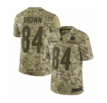 Men's Nike Pittsburgh Steelers #84 Antonio Brown Limited Camo 2018 Salute to Service NFL Jersey