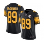 Men's Nike Pittsburgh Steelers #89 Vance McDonald Limited Black Rush Vapor Untouchable NFL Jersey