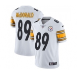 Men's Nike Pittsburgh Steelers #89 Vance McDonald White Vapor Untouchable Limited Player NFL Jersey