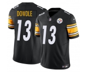 Men's Pittsburgh Steelers #13 Rico Dowdle Black 2025 F.U.S.E. Vapor Limited Stitched Football Jersey