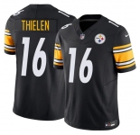 Men's Pittsburgh Steelers #16 Adam Thielen Black 2025 F.U.S.E. Vapor Limited Football Stitched Jersey